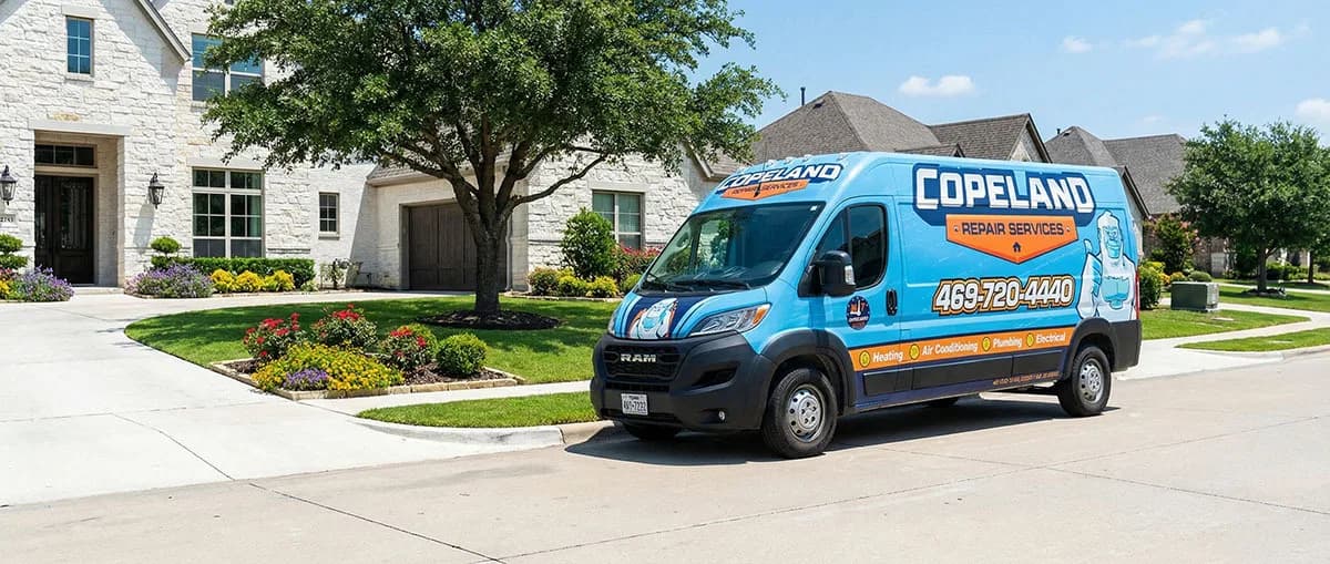 HVAC technician on the job
