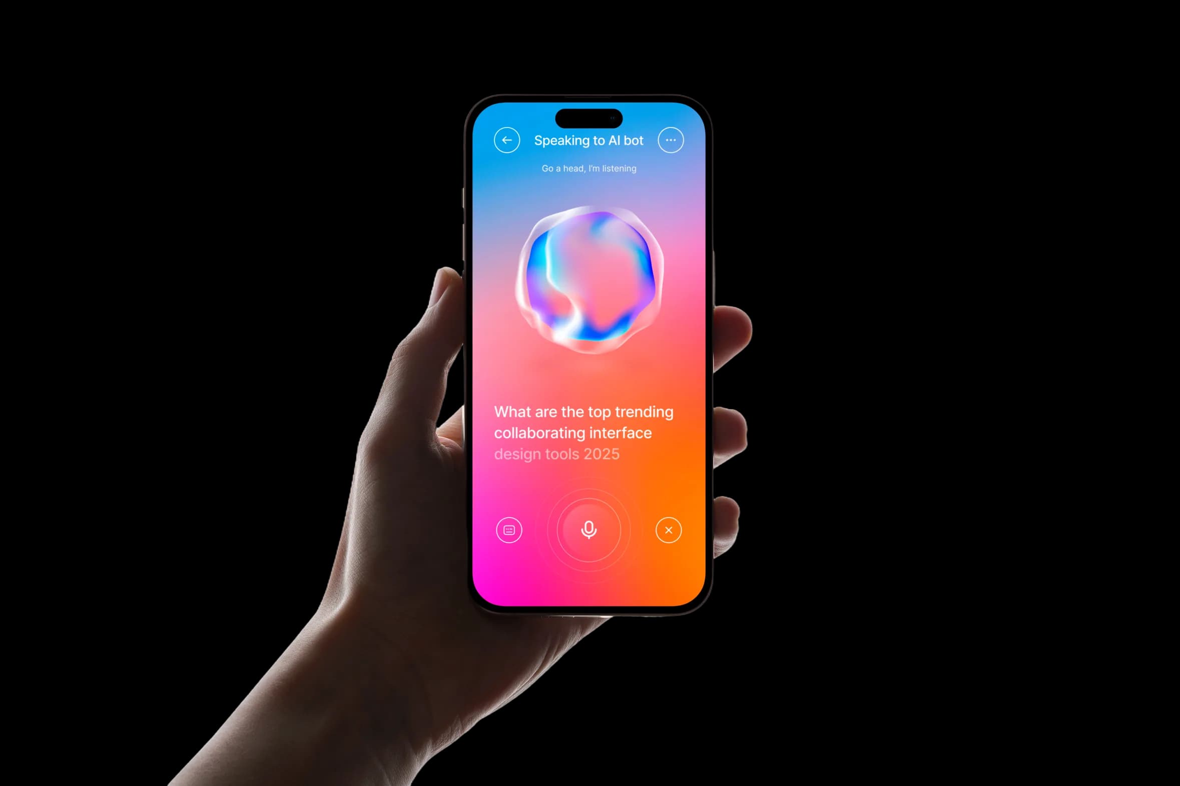 A customer booking a job with Peach on their phone
